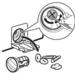 IKEA TVÄTTAD 604.940.65 - Proceed as follows to clean the pump: - 6