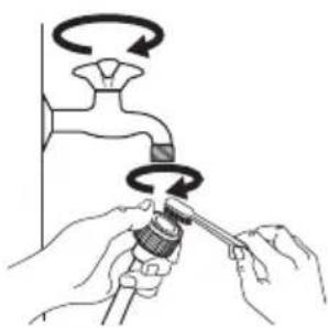 IKEA TVÄTTAD 604.940.65 - Limpar o filtro da entrada e o filtro da válvula - 1