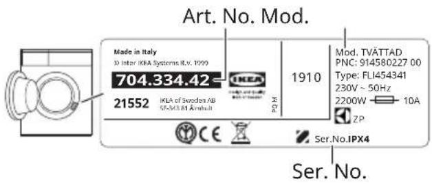 IKEA TVÄTTAD 604.940.65 - Inspection check list - 3
