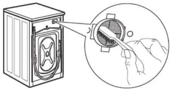 IKEA TVÄTTAD 604.940.65 - Cleaning the inlet filter and the filter valve - 2