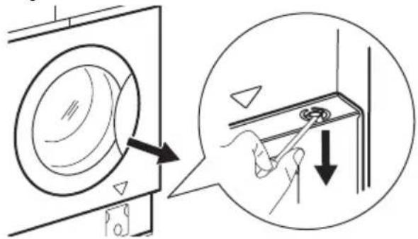 IKEA TVÄTTAD 404.889.80 - Apertura de emergencia de la puerta - 1