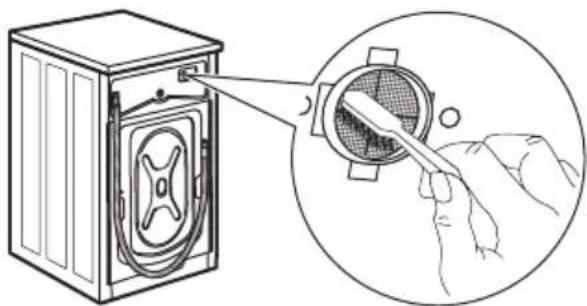 IKEA TVÄTTAD 404.889.80 - Cleaning the inlet filter and the filter valve - 2