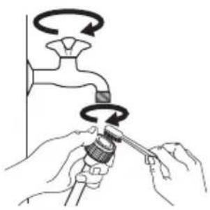 IKEA TVÄTTAD 404.889.80 - Limpar o filtro da entrada e o filtro da válvula - 1