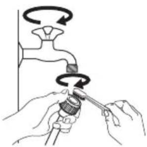 IKEA TVÄTTAD 404.889.80 - Het toevoerfilter en het klepfilter reinigen - 1