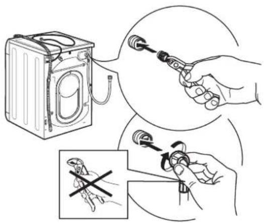 IKEA UDDARP 805.254.62 - PULIZIA DEI FILTRI NEL TUBO DI CARICO DELL'ACQUA - 4