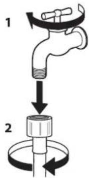 IKEA UDDARP 805.254.62 - REINIGUNG DER FILTERSIEBE IM WASSERZULAUFSCHLAUCH - 1