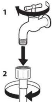 IKEA UDDARP 605.237.65 - NETTOYAGE DES FILTRES À TAMIS DU TUYAU D'ALIMENTATION D'EAU - 1