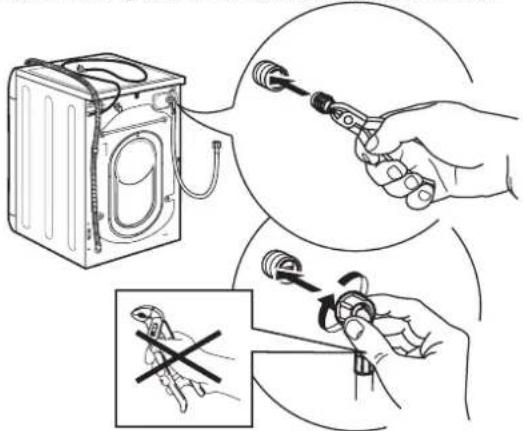 IKEA UDDARP 205.237.67 - NETTOYAGE DES FILTRES À TAMIS DU TUYAU D'ALIMENTATION D'EAU - 4