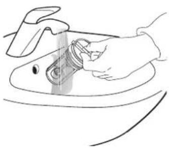 IKEA UDDARP 205.237.67 - REINIGUNG DES WASSERFILTERS / RESTWASSERENTLEERUNG - 5