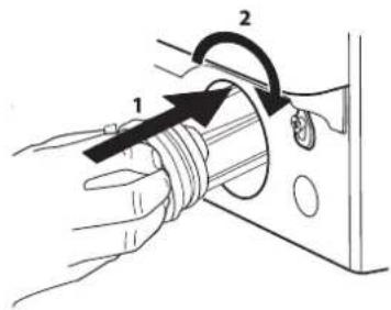 IKEA UDDARP 305.254.69 - Insert the water filter and reinstall the plinth: - 1