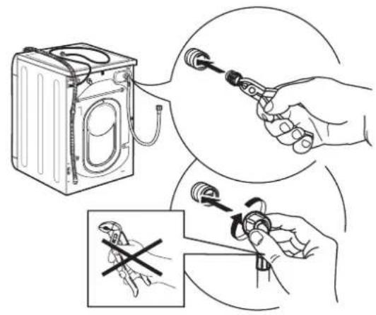 IKEA UDDARP - NETTOYAGE DES FILTRES À TAMIS DU TUYAU D'ALIMENTATION D'EAU - 4