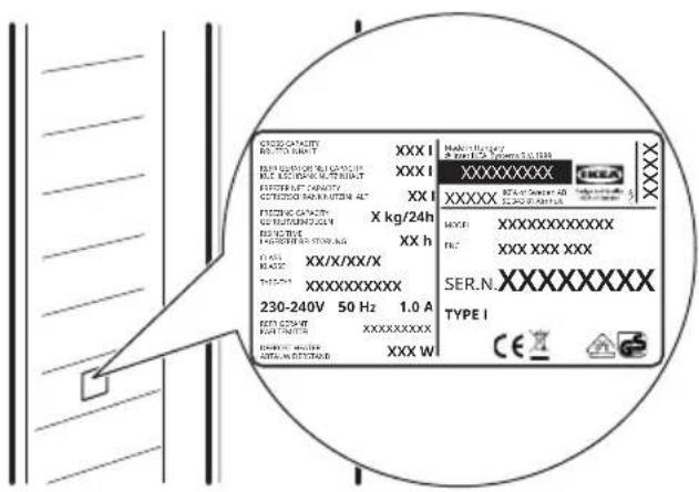 IKEA FÖRKYLD 904.964.64 - Données techniques - 2