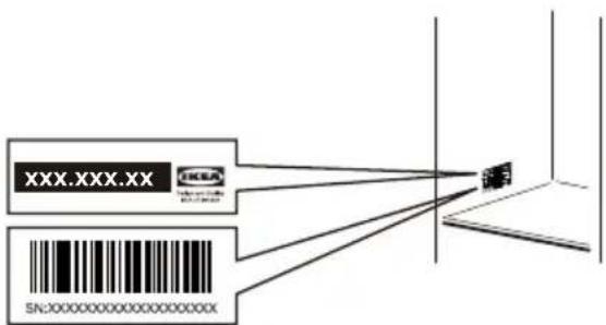 IKEA VÄLGÅNG 304.948.30 - Remplacer la lampe - 4