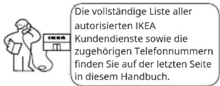 IKEA VINDÅS 305.680.67 - So erreichen Sie uns, wenn Sie unseren Service in Anspruch nehmen möchten - 1