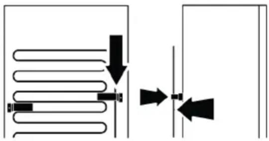 IKEA ALINGSÅS 605.679.57 - Fixation des cales en plastique - 1