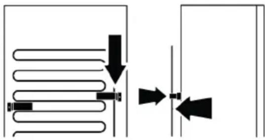 IKEA ALINGSÅS 205.679.59 - Fixation des cales en plastique - 1