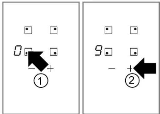 SIEMENS ET651BNA1E - Régler les positions de chauffe - 1