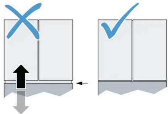 BOSCH B36CL81ENW - Aligning the drawers - 1