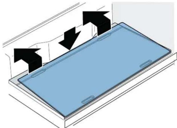 BOSCH B36CL81ENW - Desmontar la plac de cristal: - 1