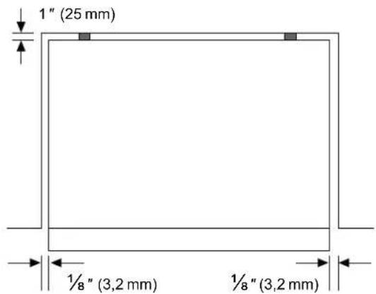 BOSCH B36CL81ENW - Minimum clearances - 1