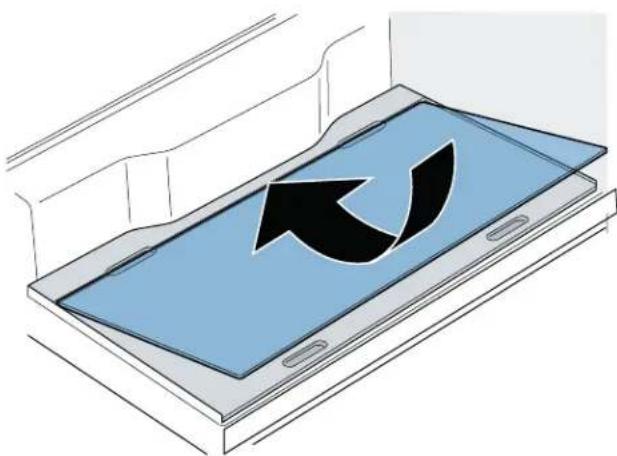 BOSCH B36CL81ENW - Poser la plaque en verre : - 1