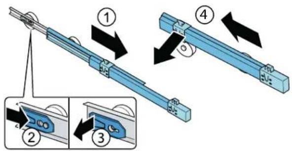 BOSCH B36CL81ENW - Installing telescopic rails - 1