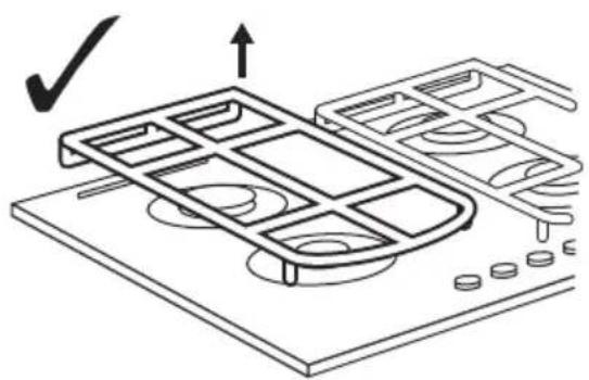 IKEA VASASTAN 405.236.05 - Entfernen der Topfträger - 1