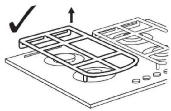IKEA VASASTAN 405.236.05 - Retrait des supports de casseroles - 1