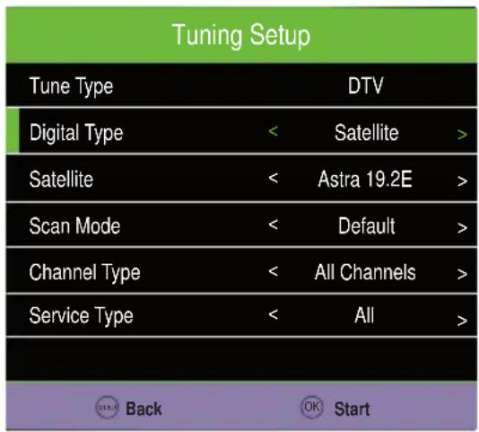 Caratec Vision CAV190B - Initial Installation for Reception via DVB-C/DVB-T. - 2