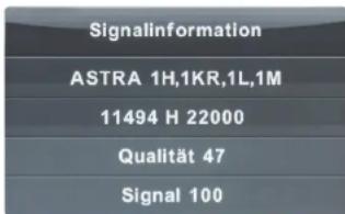 MEGASAT Royal Line II 22 - Informations sur les signaux - 1