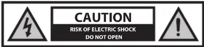 CAUTION RISK OF ELECTRIC SHOCK DO NOT OPEN