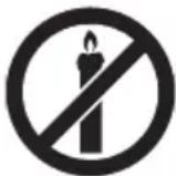 OK OTV 55GQU-5023P - In order to prevent fire always keep candles and other open flames away from this product. - 1