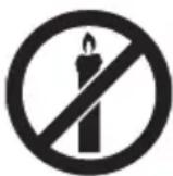OK OTV 55GQU-5023P - In order to prevent fire always keep candles and other open flames away from this product. - 1