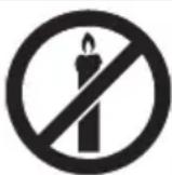 OK OTV 55GQU-5023P - In order to prevent fire always keep candles and other open flames away from this product. - 1