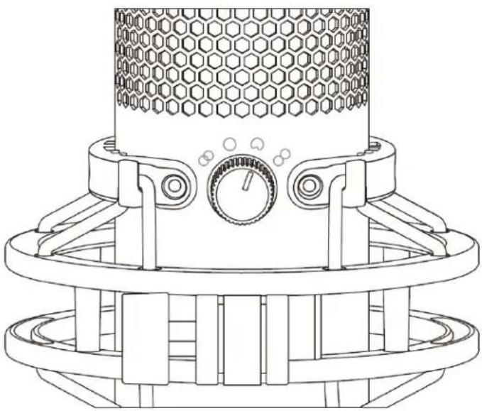 HP HyperX QuadCast - Mikrofon Kontrolleri - 1