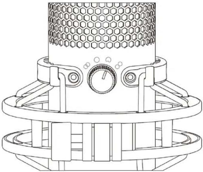 HP HyperX QuadCast - Mikrofonsteuerung - 1