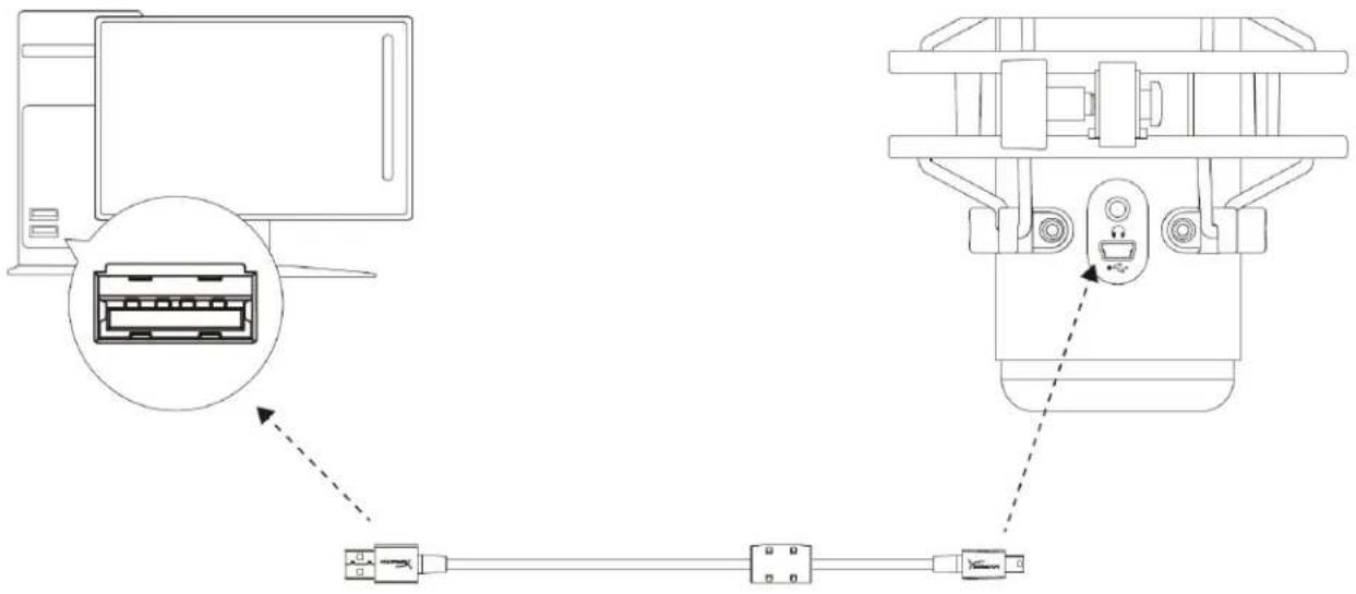 HP HyperX QuadCast - 与 PC 或 Mac 一起使用 - 1