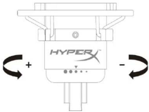 HP HyperX QuadCast - 調整增益控制 - 1