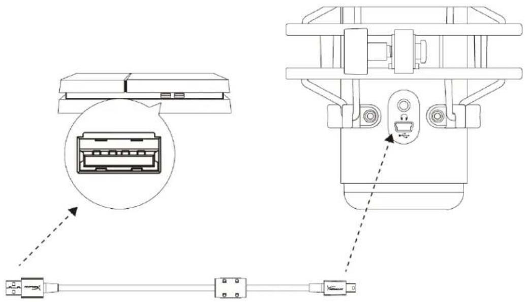 Technical diagram showing connector pin layout and cable connection, with labeled ports and a zoomed-in view of the internal connector.