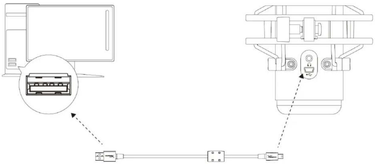 HP HyperX QuadCast - Utilizzo con PC o Mac - 1