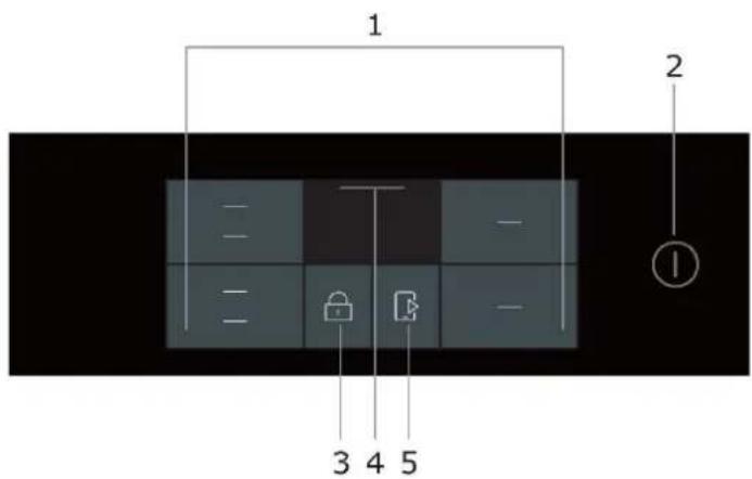 HAIER HAMTSJ66TFTCF - Descripción general de la pantalla táctil - 1