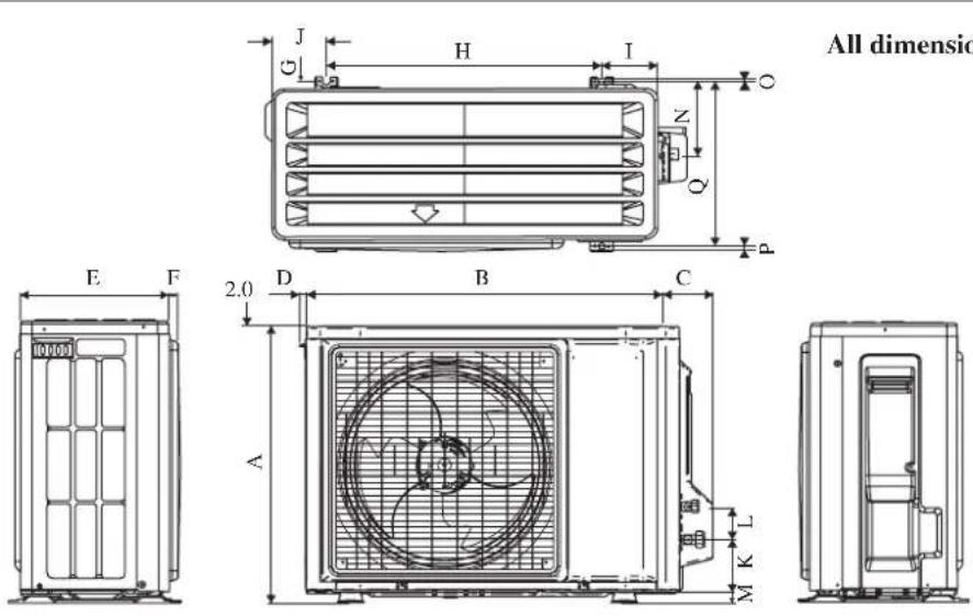 DAIKIN RXC60AV1B - Outdoor Unit [RXC] - 1