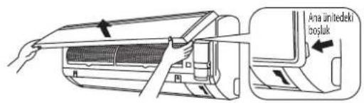 DAIKIN RXC60AV1B - Ön paneli açın. - 1