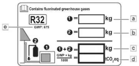 DAIKIN RXC60AV1B - Important information regarding the refrigerant used - 1
