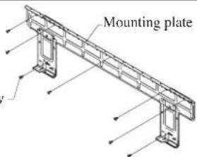 DAIKIN RXC25AV1B - Mounting Installation Plate - 2