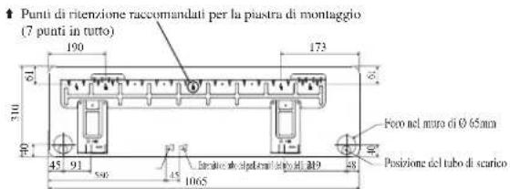 DAIKIN RXC25AV1B - Montaggio Della Staffa Di Supporto - 4