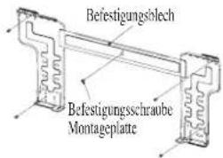 DAIKIN RXC50AV1B - Montage der Installations-halterungsplatte - 1