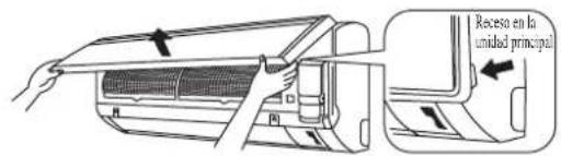 DAIKIN RXC35AV1B - Abra el panel frontal. - 1