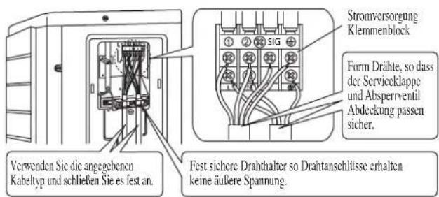 DAIKIN RXC35AV1B - KABELANSCHLUB - 1