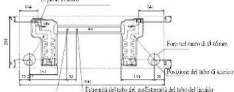 DAIKIN RXC35AV1B - Punti Di Fissaggio Della Piastra Di Montaggio E Dimensioni Raccomandate - 1